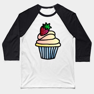 Fluffy Cupcake Baseball T-Shirt